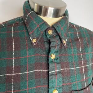 Brooks Brothers Red Fleece Pendleton 100% Wool Plaid Button Down Shirt